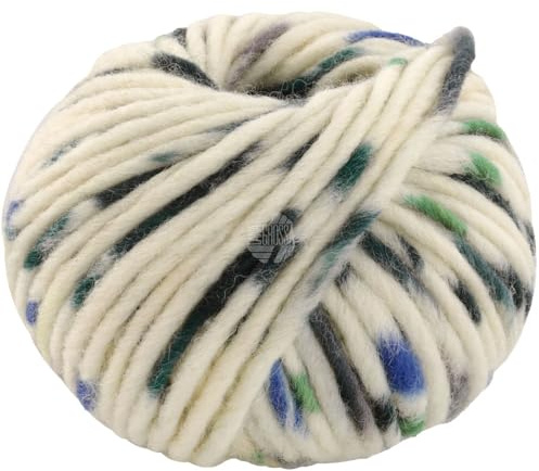 LANA GROSSA Feltro Macchiato | Filzgarn für Kreativhandwerk, hochwertige Wolle zum Nass- und Trockenfilzen | Handstrickgarn aus 100% Schurwolle | 50g Wolle zum Stricken & Häkeln | 50m Garn FB 543