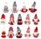 Sxutop 14 Stück Wichtel Figuren Anhänger Weihnachtsbaumschmuck Wichtel Weihnachtswichtel Klein Weihnachtsdeko Wichtel Weihnachtsanhänger für Weihnachtsbaum, Weihnachtsschmuck, Geschenke Anhänger