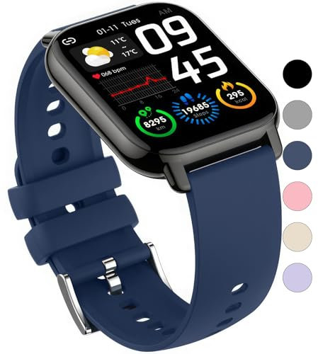 OUTPUTBT Silikon Uhrenarmband 22mm für Samsung Galaxy Watch 3 45mm Armband für Gear S3 Frontier/Classic Ersatzarmband für Galaxy Watch 46mm/Neo R381/Gear2 R380/Live R382/Ticwatch Pro 3/3 Lite/GTX/S2