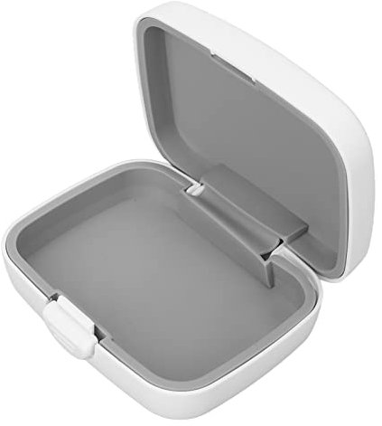 Qukaim Hearing Aid Holder Portable Hearing Aid Case, Hard Protective Storage Box Organizer for Sound Amplifier, Compact Design, Lightweight, Travel-Friendly,