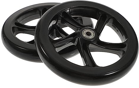 Gogogmee Pu Räder 180mm Stunt Scooter Rollen Ersatzrad Schwarz Pu Material Mit Kugellager Für Elektroroller Kinder Outdoor Zubehör