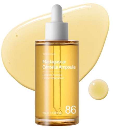 TOSOWOONG Madagascar Centella 86% Ampoule, Lightweight Facial Serum with Centella Asiatica Extract, Gentle Daily Skincare for All Skin Types, Korean Skin Care, 100ml, 3.38 fl.oz.