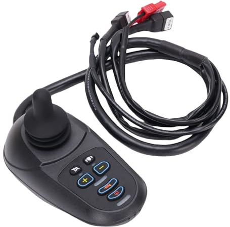 Jeffergarden Wheelchair Joystick Controller 50A Universal Electric Chair Controller Joystick with High Current Magnetic Brake Connector