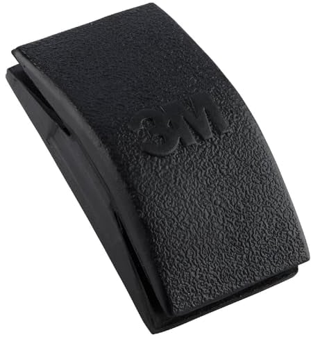 ScotchBlue 127558 Soporte de Goma para lijas (70 mm), Negro, 70mm