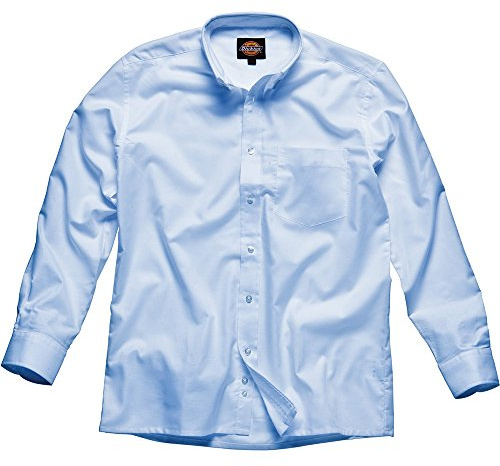 Dickies SH64200 BU 16+ Size 42 Oxford Long Sleeved Shirt - Blue