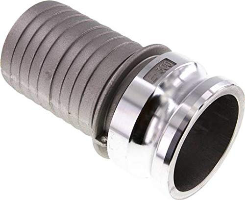 Kamlock-Stecker (E) 75 (3) mm Schlauch, Aluminium Werkstoff:Aluminium Schlauch Ø innen:75 (3) mm