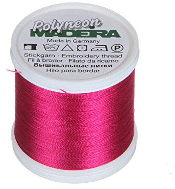 Madeira 9845 – – 1710 2-lagig Polyneon Polyester Stickgarn, 40 wt/135D 440 YD, Dark Rose