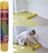 ProDec Rouleau de film protecteur de moquettes de 50 m x 625 mm, plastique auto adhésif robuste, entièrement imperméable, protège moquettes et escaliers, rouleau pour moquettes