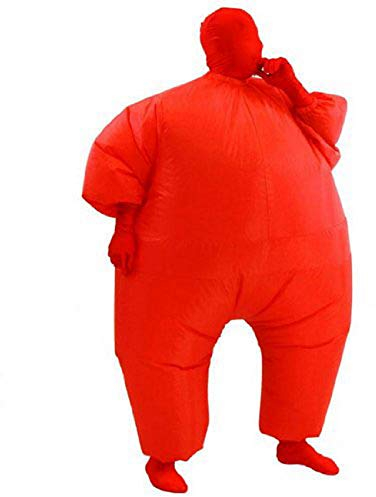 AirSuits Aufblasbares Fett Dick Kleid Fasching Zweite Haut Anzug Karneval Luftschiff Kostüm - ROT …