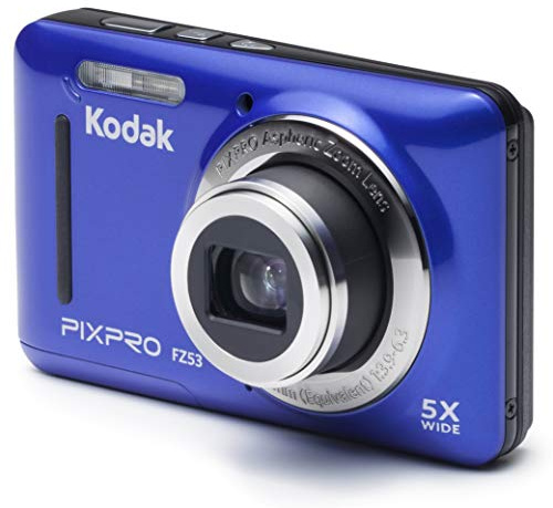 Kodak PIXPRO fz53 digital cameras 16.44 Mpix Optical zoom 5 X | 16MP CMOS Sensor, 5x Optical Zoom, 28mm Wide Angle, 2.7 Inch LCD, HD Video, Friendly Zoom Compact Camera