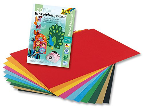 NEU Tonpapier, 20 Bogen, 10 Farben, DIN A4