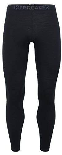 Icebreaker Herren Funktionshose 200 Oasis Leggings, Black/Monsoon, M, 104369001M