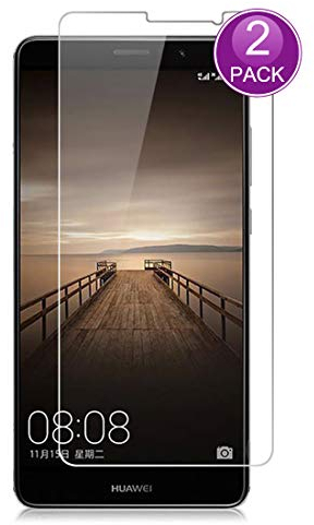 E-Hamii [2-Pack] Protector de Pantalla para Huawei Mate 9, 9H Vidrio Templado Protectora, HD Proteger Película Anti-Scratch y Anti-Huella Digital (Nota: no Cobertura Completa)