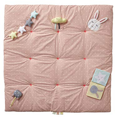 VERTBAUDET Baby Activity-Decke SWEET FUN rosa bedruckt ONE SIZE