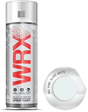 WRX Spray Paint - Gloss White - 400 ml Quality Brilliant Colours Perfect Finish Brilliant All Purpose Interior/Exterior, Art, Crafts, Auto, Home Furniture, Garden, Radiator Paint 400ml