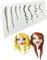 ANNIUP Moule en Silicone en forme de cheveux. Pour Fabriquer les bonbons caoutchouteux, le déssert, les biscuits, le gâteau, poupée en Forme de Visage de Femme