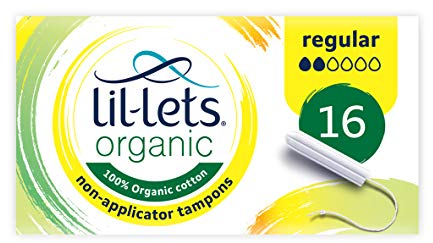 Lil-Lets Bio-Tampons ohne Applikator | 16 normale Tampons | leichter bis mittlerer Durchfluss