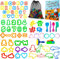 LEXINCHENG Utensili per Plastilina, 77 PCS Strumenti per Plastilina Bambini