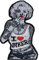 Marilyn Monroe Patch I Love Biker bestickter Aufnäher/Patch - Aufbügler Mittelfinger Fuck Applikation - Biker girl Bügelbilder zum aufbügeln/annähen - 55x85mm