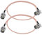 TUOLNK Cavo HD-SDI BNC 75ohm BNC Maschio a BNC Maschio Cavo di prolunga ad angolo retto RG179 20 pollici (50 cm) Supporta 4K 8K SDI Video Antenna WIFI Pigtail Jumper Cavo coassiale 2 pezzi