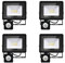 Blivrig LED Strahler mit Bewegungsmelder Außen 20W Kaltweiss, Fluter mit Bewegungssensor, Superhell 2000LM Aussenstrahler, IP66 Wasserdicht Scheinwerfer, für Garten,Garage (4pcs-Kaltes Weiß, 20W)