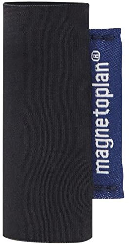 magnetoplan magnetoSleeves, 4 Stk. | Magnetische Stiftehalter | Stiftehalter für Whiteboardmarker | Elastische Sleeves mit Neodym-Magnet für Stifte Ø 1,5–1,8 cm | Haften magnetisch am Board