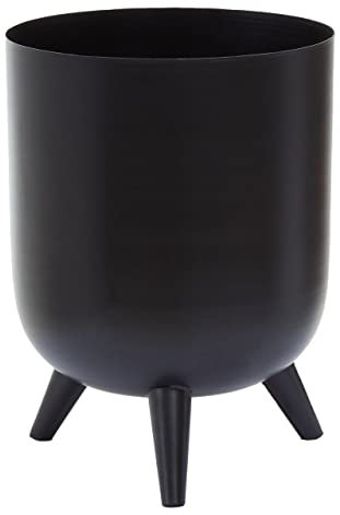 Premier Housewares Vase/Black Metal Flower Vase/Vases For Flowers And Plants/Living Room Decor/Vase For Outdoor Flowers /W19 X D19 X H26cm.