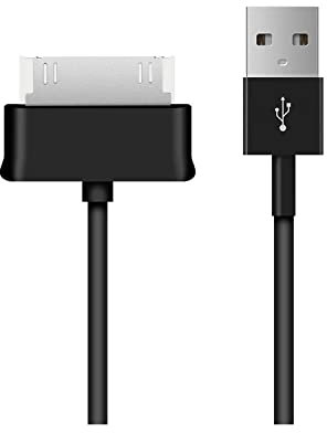 Visiodirect Cable de Charge Data USB Chargeur Rapide pour Samsung Galaxy Tab 2 10.1 GT-P5110 16GB Couleur Noir