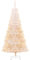 vidaXL Künstlicher Weihnachtsbaum Schillernde Spitzen Christbaum Tannenbaum Dekobaum Kunstbaum Weihnachten Dekoration Weihnachtsdeko Weiß 240cm PVC