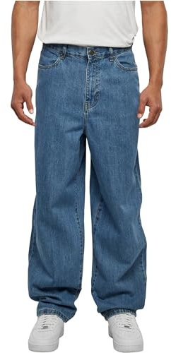 Urban Classics Herren Hose 90‘s Jeans Light Blue Washed 34