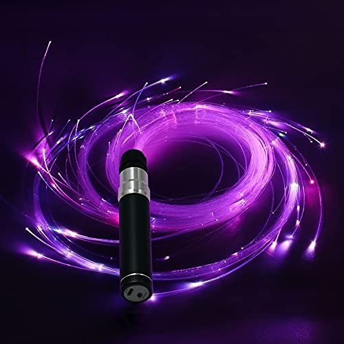 Tanzpeitsche, LED, Glasfaser, 1,8 m, wiederaufladbar, Pixelpeitsche mit 7 Farben und 4 leuchtenden Modi, Fließspielzeug, perfekt für Tanz, Partys, Geschenk
