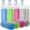 Sukeen Kühltuch 4er Set, 100 x 30 cm Cooling Towel Mikrofaser, Kühlendes Handtuch Für Fitness, Gym, Golf, Yoga, Laufen, Sports, Wandern
