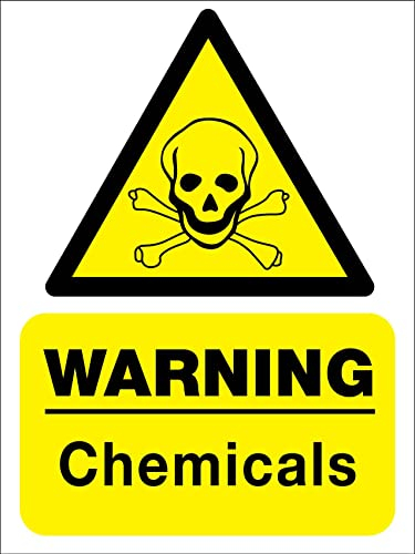 Warnschild Warnung Chemikalien Retro Beschilderung Personalisierte Sprüche Schilder 20X30Cm, Warnmarkierung
