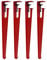 EZZON Adjustable Table Clamp Legs,Adjustable Metal Table Legs,F-shaped Metal Furniture Legs,Dining Desk Legs,DIY Iron Bench Leg,for Diy Furniture Console,No Punching Design (40cm(16in),Red)