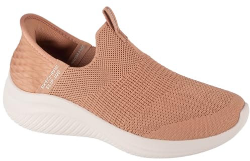 Skechers Ultra Flex 3.0 Cozy Streak, Zapatillas Mujer, Tan Knit Trim, 36 EU