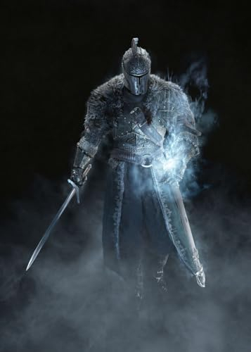 Displate Offiziell Dark Souls MetallPoster Magnetische Befestigung Inklusive Lizenziert Bilder Hochwertiges Poster The Chosen Undead 45 cm x 32 cm