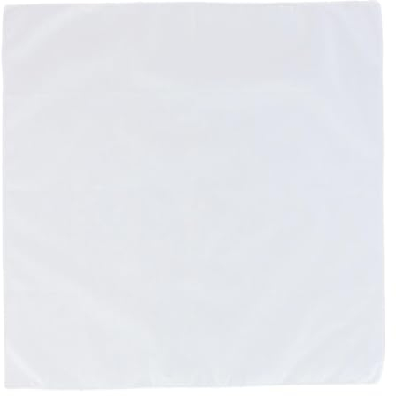 CTM® Taschentuch aus Baumwolle, 38,1 x 38,1 cm, Weiß, 12 Stück, Weiss/opulenter Garten, Einheitsgröße