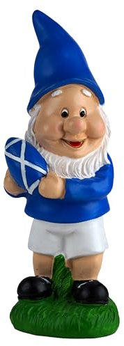 BWG Scottish Rugby 20cm Novelty Garden Gnome Ornaments Figurine