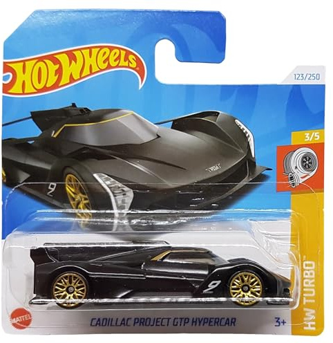 Hot Wheels - Cadillac Project GTP Hypercar - HW Turbo 3/5 - HRY60 - Short Card - schwarz - GM - Mattel 2024-1:64