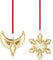 Georg Jensen - Weihnachtsornament Engel und Schneeflocke 2024, vergoldet