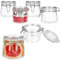MamboCat 6er Set NORMA luftdichte Vorratsgläser rund I 500ml I Glasdosen mit Drahtbügelverschluss I ideal zum Einmachen, Fermentieren & Aufbewahren
