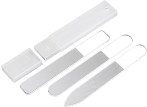 3pcs Glass Nail Files Set, Double Sided Nano Glass Professional Toenail Toe Nail Buffers File Manicure Tools for Acrylic and Gel Nails for Women Girls