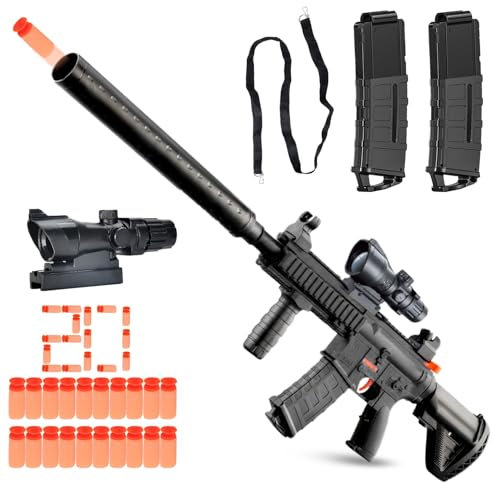 Spielzeug Pistole,Soft Bullet Gun M416,Pistole Kinder,Spielzeug Pistole mit Munition,Soft Bullet Toy Pistole,Schaumstoff Pistole,Spielzeugpistole für 6+ Kindergeschenke
