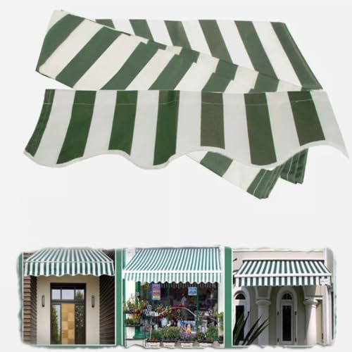 Tenda parasole retrattile in tessuto di ricambio, 280 g, in poliestere, per porta di cortile, balcone, tenda parasole esterna (dimensioni: 2 x 1,5 m)