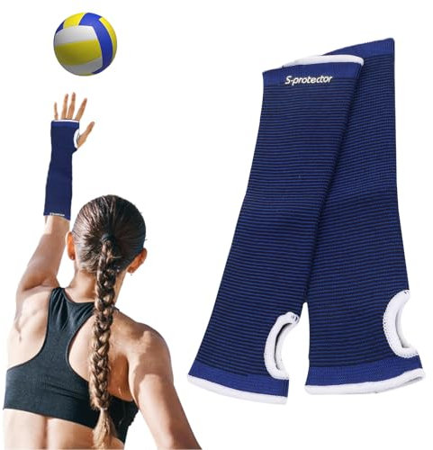 Rienan Arm Sleeves Volleyball Volleyball Armschoner Armschoner Volleyball Damen Armschoner Volleyball Volleyball Armschoner Damen mit Silikonstreifen Armlinge Volleyball Armschoner (Schwarz).