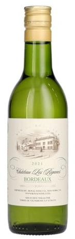 Château Les Riganes Bordeaux Sauvignon Blanc White Wine - 187ml | Authentic French Wine | AOP Bordeaux | Crisp, Refreshing & Aromatic | Notes Of Citrus & Green Apple | Mini Bottle