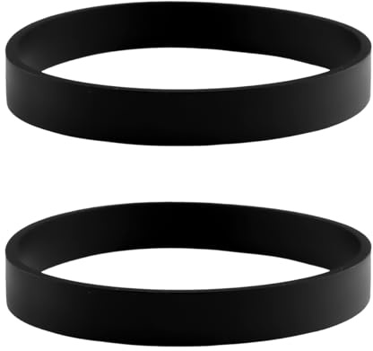 2 Rubber Replacement Drive Belts for Compatible Vacuum Cleaner Brush Bars | Flexible Rubber Vacuum Belts for Compatible Upright Cleaner Brush Bar Drive Systems