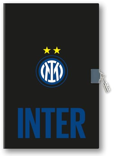 Seven Geheimes Tagebuch von Inter mit Schloss, inklusive Geschenkbox, für Jungen, Jungen, Fußball, offizielles Produkt, Geschenkidee