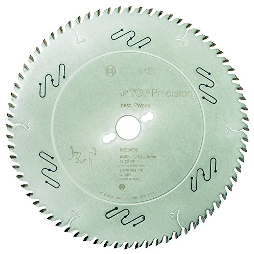 BOSCH Kreissägeblatt Top Precision Best für Wood, 300 x 30 x 3,2 mm, 72, 2608642116