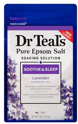 Beauty Goddess Dr Teal's Sooth and Sleep with Lavender Soaking Salt Solution, 1.36 kg